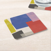 Dessous-de-verre Carré En Papier Foolscap - Colorblocs modernes (Incliné)