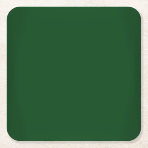 Dessous-de-verre Carré En Papier Forest Green moderne personnalisable