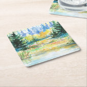 Dessous-de-verre Carré En Papier Forêt (Incliné)