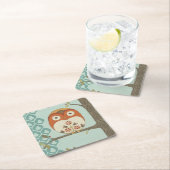 Dessous-de-verre Carré En Papier Forêt Whimsy I (En situation)