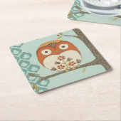 Dessous-de-verre Carré En Papier Forêt Whimsy I (Incliné)