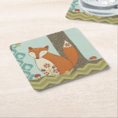 Dessous-de-verre Carré En Papier Forêt Whimsy IV (Incliné)