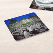 Dessous-de-verre Carré En Papier Formations basaltiques du Postpile de Devils (Incliné)