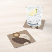 Dessous-de-verre Carré En Papier Formes de terre (En situation)