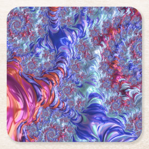 Dessous-de-verre Carré En Papier Fractal Super
