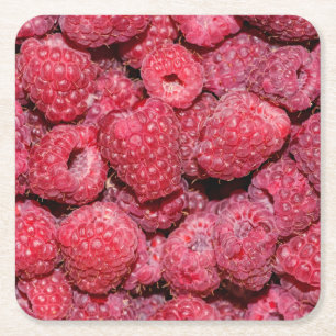 Dessous-de-verre Carré En Papier Framboise