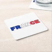 Dessous-de-verre Carré En Papier France (Incliné)