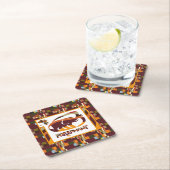 DESSOUS-DE-VERRE CARRÉ EN PAPIER FREE ELEPHANT BY MASANSER PIXELAT (En situation)