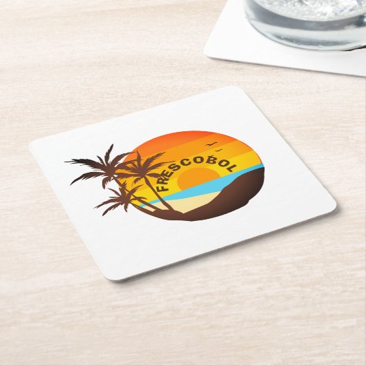 Dessous-de-verre Carré En Papier Frescobol (Incliné)