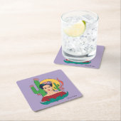 Dessous-de-verre Carré En Papier Frida Kahlo Desert Graphic (En situation)