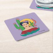 Dessous-de-verre Carré En Papier Frida Kahlo Desert Graphic (Incliné)