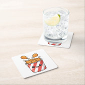 Dessous-de-verre Carré En Papier Fried Chicken Bucket (En situation)