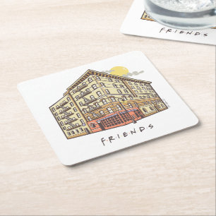 Dessous-de-verre Carré En Papier FRIENDS™   L'immeuble de Monica