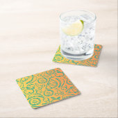 Dessous-de-verre Carré En Papier Fruits (En situation)