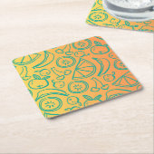 Dessous-de-verre Carré En Papier Fruits (Incliné)