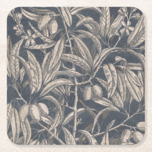 Dessous-de-verre Carré En Papier Fruits vintages et fleurs I