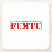 DESSOUS-DE-VERRE CARRÉ EN PAPIER FUMTU (Devant)