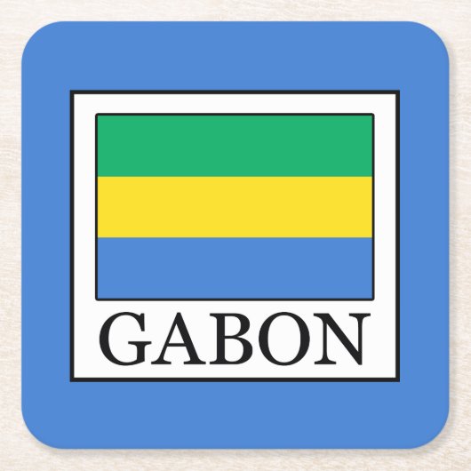Dessous-de-verre Carré En Papier Gabon (Devant)