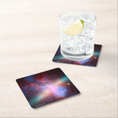 Dessous-de-verre Carré En Papier Galaxie M82 (En situation)