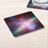 Dessous-de-verre Carré En Papier Galaxie M82 (Incliné)