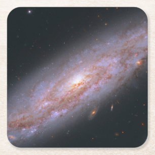 Dessous-de-verre Carré En Papier Galaxie Spirale Ngc 3972.