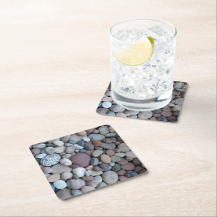 Dessous-de-verre Carré En Papier Galets multicolores