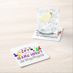 Dessous-de-verre Carré En Papier Game Night