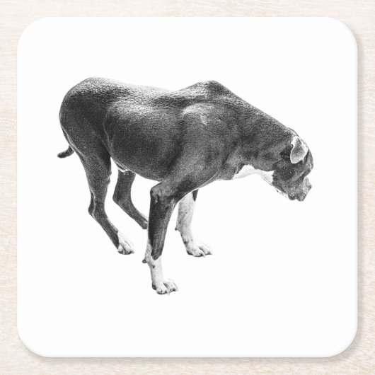 Dessous-de-verre Carré En Papier Gardien de table d'automne (Devant)