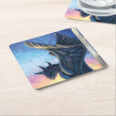 Dessous-de-verre Carré En Papier Gargoyle Guardian (Incliné)