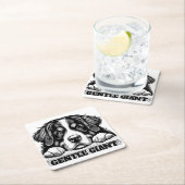 Dessous-de-verre Carré En Papier Gentle Giant Decorative Table Coaster (En situation)