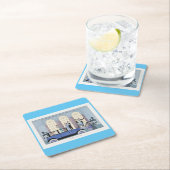 Dessous-de-verre Carré En Papier George Barbier (En situation)