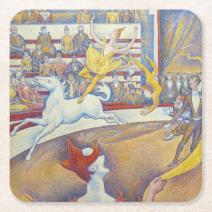 Dessous-de-verre Carré En Papier Georges Seurat - Le Cirque
