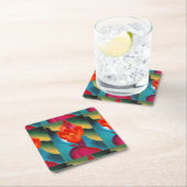 Dessous-de-verre Carré En Papier Géorgie O'Keefe 1919 Canne rouge (En situation)