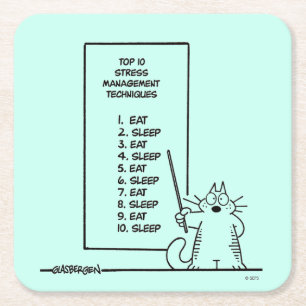 Dessous-de-verre Carré En Papier Gestion du temps