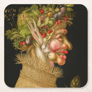 Dessous-de-verre Carré En Papier Giuseppe Arcimboldo - Été