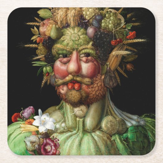 Dessous-de-verre Carré En Papier Giuseppe Arcimboldo - Vertumnus (Devant)