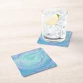 Dessous-de-verre Carré En Papier Glacier (En situation)