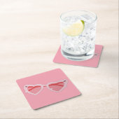 Dessous-de-verre Carré En Papier Glasses (En situation)