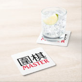 Dessous-de-verre Carré En Papier Go (jeu) Master (En situation)