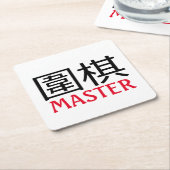 Dessous-de-verre Carré En Papier Go (jeu) Master (Incliné)