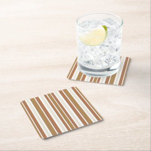 Dessous-de-verre Carré En Papier Golden Beach Sand Strips
