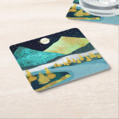 Dessous-de-verre Carré En Papier Golden River (Incliné)