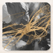 Dessous-de-verre Carré En Papier Golden Vortex I (Devant)