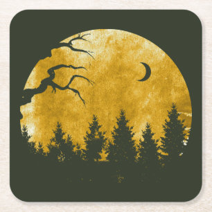 Dessous-de-verre Carré En Papier Golden Woods