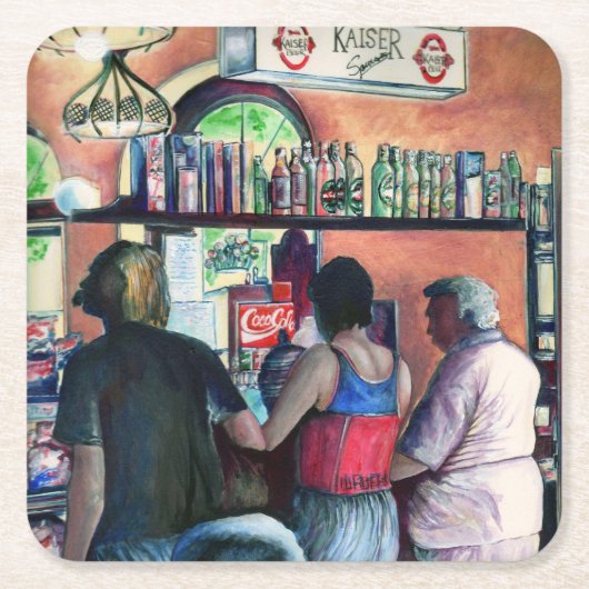 Dessous-de-verre Carré En Papier Golf Bufe, Budapest (Devant)