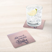 Dessous-de-verre Carré En Papier Good Vibes Only Beach et Sable (En situation)