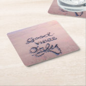 Dessous-de-verre Carré En Papier Good Vibes Only Beach et Sable (Incliné)