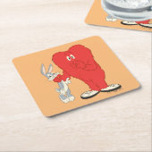 Dessous-de-verre Carré En Papier Gossamer Holding BUGS BUNNY™ (Incliné)