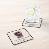 Dessous-de-verre Carré En Papier Gothic Stroller Halloween Baby Shower  (En situation)