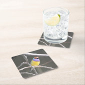 Dessous-de-verre Carré En Papier Gouldian finch (En situation)